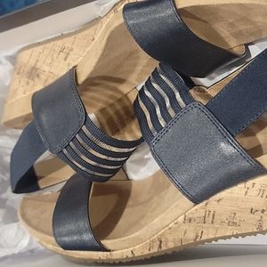 Naturalizer Madrid Wedge Sandal Cork Heel